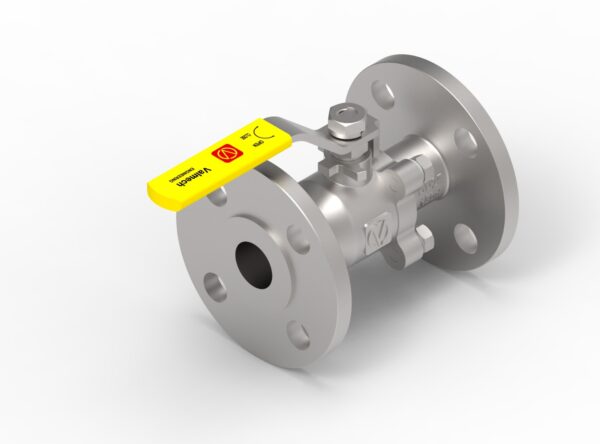 2 PIECE FLANED END REDUCE BORE BALL VALVE