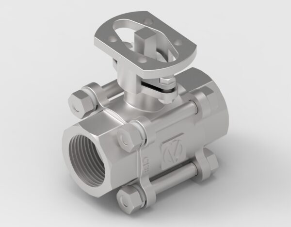 3 PIECE SCREW MPAD END BALL VALVE